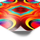 Rainbow Colors Abstrakt Pattern Fotodruck (Ecke)