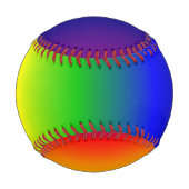 Rainbow Colors Baseball Ball (Rückseite)