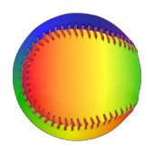 Rainbow Colors Baseball Ball (Vorderseite Links)