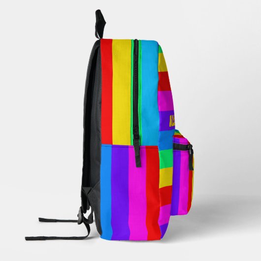 Rainbow Colors Bedruckter Rucksack (Links)