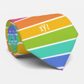 Rainbow Colors benutzerdefinierte Krawatte (Gerollt)