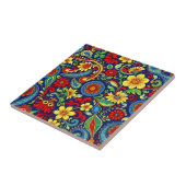 Rainbow Colors Blume Paisley Design Fliese (Seite)