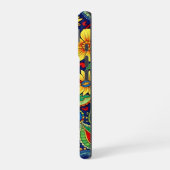 Rainbow Colors Blume Paisley Design iPhone 16 Hülle (Linke Seite)