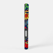 Rainbow Colors Blume Paisley Design iPhone 16 Hülle (Rechte Seite)