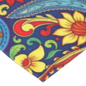 Rainbow Colors Blume Paisley Design Tischdecke (Schrägansicht)