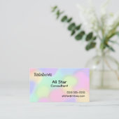 Rainbow Colors Business Cards Visitenkarte (Stehend Vorderseite)