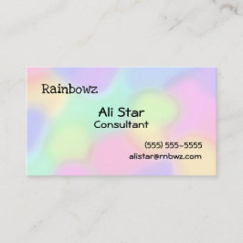Rainbow Colors Business Cards Visitenkarte