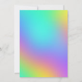 Rainbow Colors Coupels Polterabend Einladung (Rückseite)