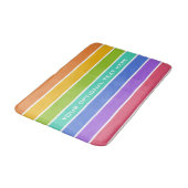 Rainbow Colors Custom Bad Matten (Schrägansicht)