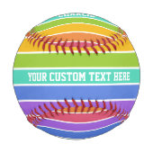 Rainbow Colors custom baseball (Vorderseite)