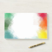 Rainbow Colors Custom Blank Abstrakt Art Template Post-it Klebezettel (Auf Schreibtisch)