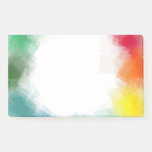 Rainbow Colors Custom Blank Abstrakt Art Template Post-it Klebezettel (Vorderseite)