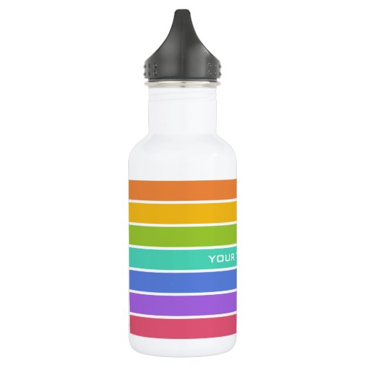 Rainbow Colors custom Edelstahlflasche (Links)