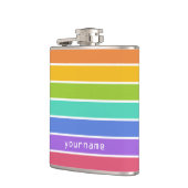 Rainbow Colors custom flask Flachmann (Links)