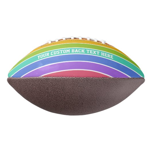 Rainbow Colors Custom Football (Gedreht 90)