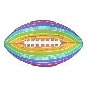 Rainbow Colors Custom Football (Vorderseite)