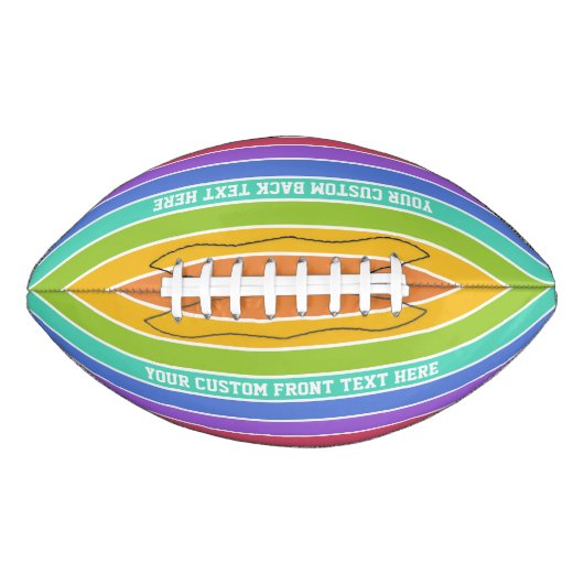 Rainbow Colors Custom Football (Vorderseite)