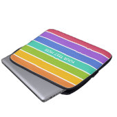 Rainbow Colors Custom Laptop Ärmel Laptopschutzhülle (Vorne Knopf)