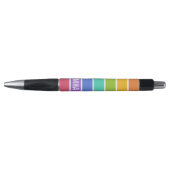 Rainbow Colors custom Monogram Pens Kugelschreiber (Vorderseite)