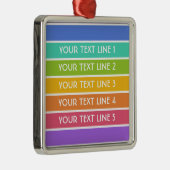 Rainbow Colors Custom Ornament (Rechts)