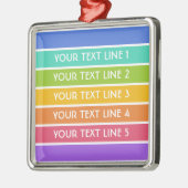 Rainbow Colors Custom Ornament (Links)