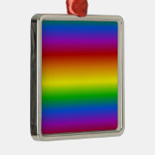 Rainbow Colors Custom Ornament Aus Metall (Rechts)