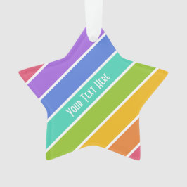 Rainbow Colors Custom Ornaments Ornament