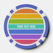 Rainbow Colors Custom Poker Chips (Rückseite)