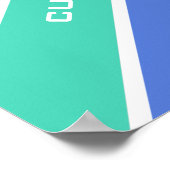 Rainbow Colors Custom Poster (Ecke)