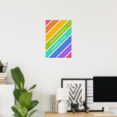 Rainbow Colors Custom Poster (Heimbüro)