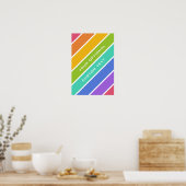Rainbow Colors Custom Poster (Küche)