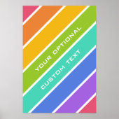 Rainbow Colors Custom Poster (Vorne)