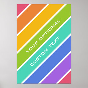 Rainbow Colors Custom Poster