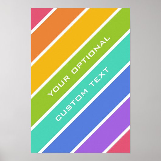 Rainbow Colors Custom Poster (Vorne)