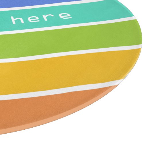 Rainbow Colors Custom Schneidebretter Schneidebrett (Ecke)