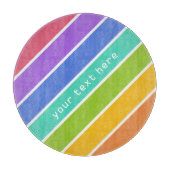 Rainbow Colors Custom Schneidebretter Schneidebrett (Vorderseite)