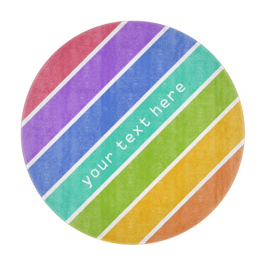 Rainbow Colors Custom Schneidebretter Schneidebrett (Vorderseite)