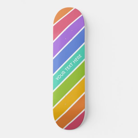 Rainbow Colors Custom Skateboards (Vorderseite)