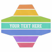 Rainbow Colors custom soccball Fußball (Flach)