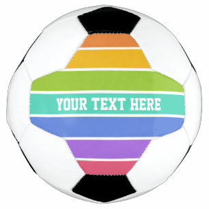 Rainbow Colors custom soccball Fußball