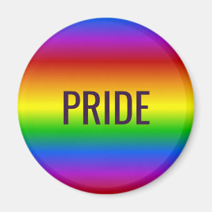 Rainbow Colors Custom Text Magnet