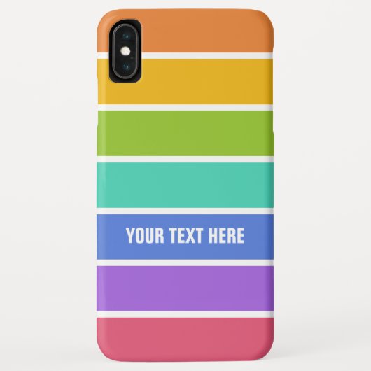 Rainbow Colors Custom Text Phone cases (Rückseite)