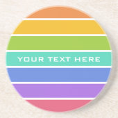 Rainbow Colors Custom Untersetzer (Vorne)
