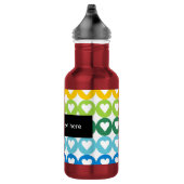 Rainbow Colors | Cute Back to School Edelstahlflasche (Rechts)