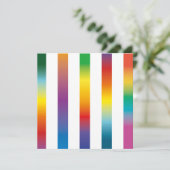 Rainbow Colors Einladung (Stehend Vorderseite)
