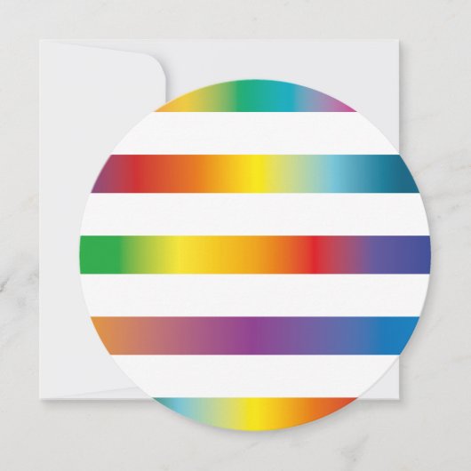 Rainbow Colors Einladung (Vorderseite)