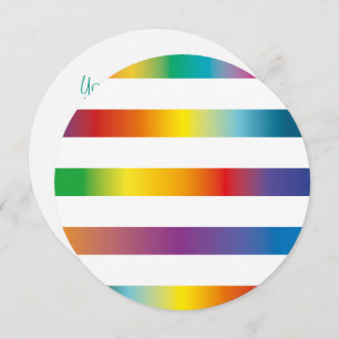 Rainbow Colors Einladung