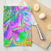 Rainbow Colors Fiesta Succulent Sedum Rosette Geschirrtuch (Viertel Falte)