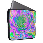 Rainbow Colors Fiesta Succulent Sedum Rosette Laptopschutzhülle (Vorne Rechts)