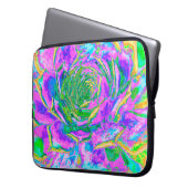 Rainbow Colors Fiesta Succulent Sedum Rosette Laptopschutzhülle (Vorderseite Links)